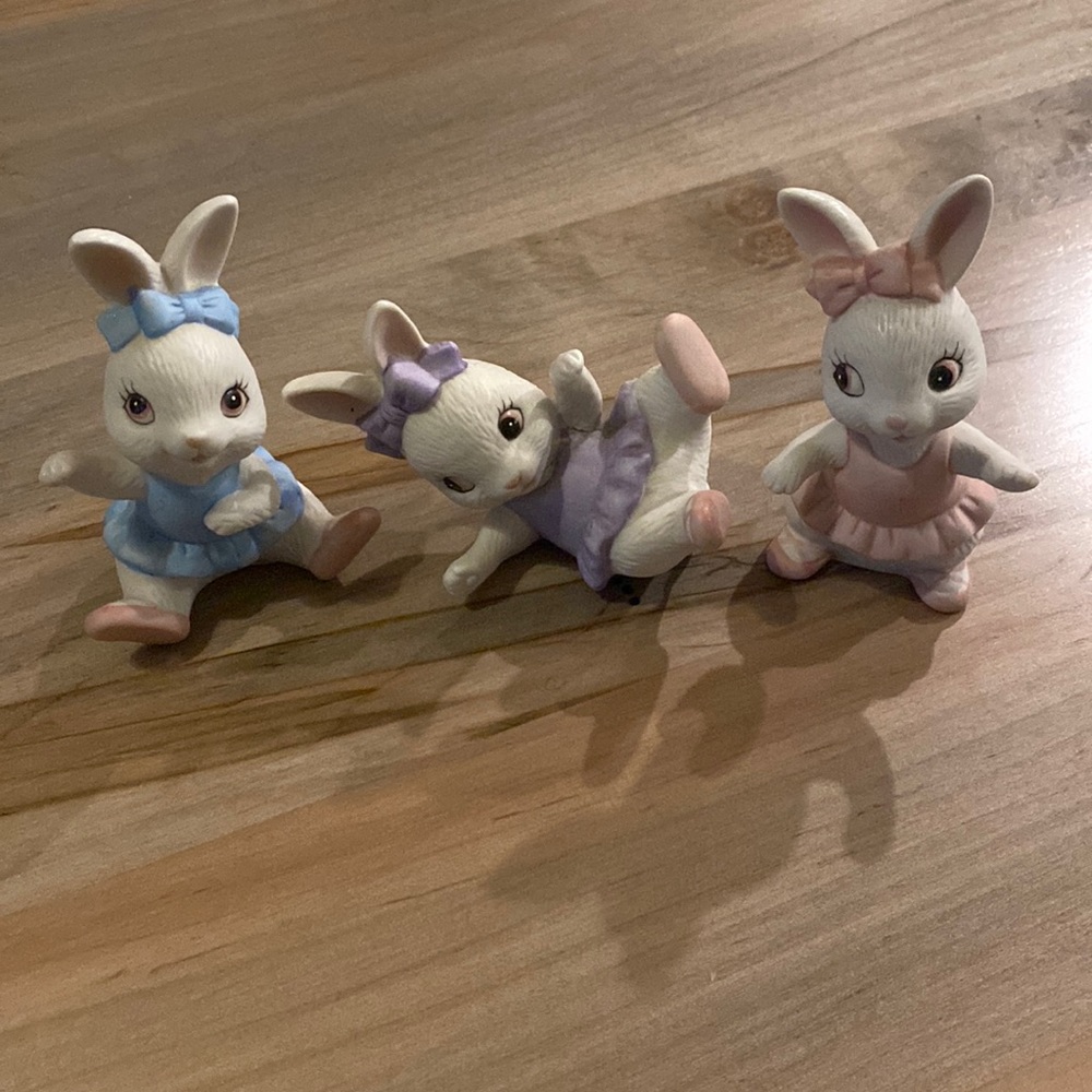 Vintage Homco Ballerina Bunnies